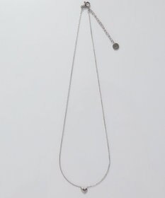 Phoebe 【金属アレルギー対応】スリークハートネックレス　シルバー/サージカルステンレス