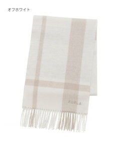 MOONBAT 【洗える】FURLA カシミヤ混ラメ入りチェックストールマフラー／幅30cm