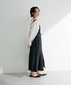 Green Parks ドロストネックシアーストライプチュニック