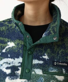 Columbia Columbia/ ウィメンズヘルベチアII プリントクロップドハーフスナップフリース /コロンビア
