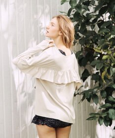 San-ai Resort（三愛水着楽園） 【UPF50＋】　フリル羽織り　M　　【San-ai Resort（サンアイリゾート）】