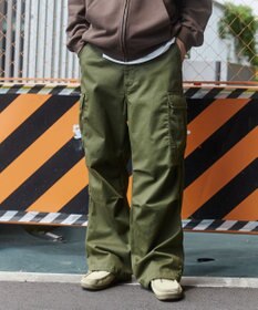 WEGO 【ユニセックス着用ITEM/SMLサイズ展開】ワイドカーゴパンツ