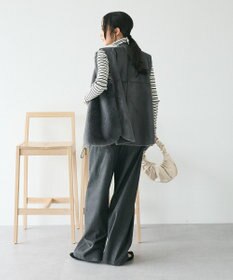 CRAFT STANDARD BOUTIQUE エコファー×ムートンチュニックベスト