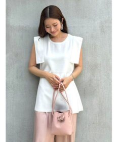 Green Parks ミラノリブノースリーブニットプルオーバー