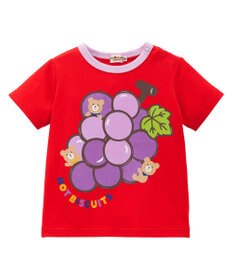 MIKI HOUSE HOT BISCUITS 【80-120cm】 フルーツモチーフ 半袖Tシャツ
