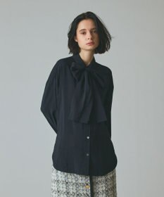 GRACE CONTINENTAL ボウタイシアーシャツ