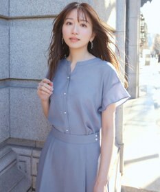 ANY SIS 【美人百花6月号掲載】スムージーポリエステル ブラウス