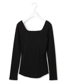 ICB 【洗える】【OUR WACOAL コラボ】カップイン スクエアネックロングTシャツ