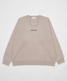 WEGO アクセ付きワンポイントニットプルオーバー（LS）