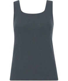 Wing カップ付きタンクトップ ラク きれいなバストシルエット 綿混(身生地) 【シンクロブラトップ】 リブタイプ ブラトップ ET1173 ウイング／ワコール