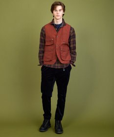 JOSEPH ABBOUD MOUNTAIN オーガニック チェック ラフィーネル シャツ