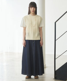 J.PRESS YORK STREET 【WOMEN】ライトダンガリー デニムスカート