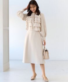 組曲 【KUMIKYOKU NAVY】コンフォータブルドレープ フレアスカート