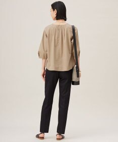 自由区 【洗える】エンブロイダリーブロードプルオーバー ブラウス