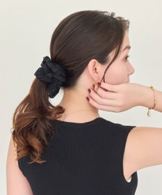 Phoebe ガーリッシュレースシュシュ　ブラック