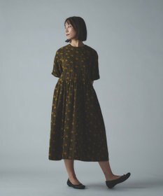 muuc 【手刺繍のような刺繍が美しい】ハイドランジア ドレス
