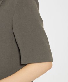 uncrave 【佐藤晴美さん着用】ウォッシャブルドライサップ ハーフスリーブジャケット