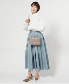 LA BAGAGERIE ランダムプリーツショルダーバッグ