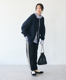 CRAFT STANDARD BOUTIQUE ざっくり柄Mixケーブルニットカーディガン