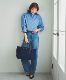 TOPKAPI 【Breath TOPKAPI】ナイロン レザーハンドル シンプル トートバッグ / 軽量 / A4対応