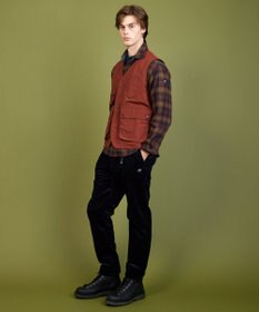 JOSEPH ABBOUD MOUNTAIN オーガニック チェック ラフィーネル シャツ