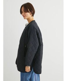 Green Parks キルティングノーカラーブルゾン