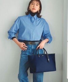 TOPKAPI 【Breath TOPKAPI】ナイロン レザーハンドル シンプル トートバッグ / 軽量 / A4対応