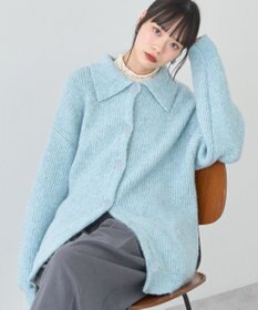 earth music&ecology 襟付きニットアウター