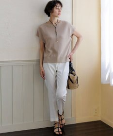 23区 【先行予約/WEB&一部店舗限定】クレープコットン アゼラメ ニット