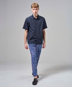 JOSEPH HOMME 【新素材】ランダムプリーツワッシャー　レギュラーカラー半袖シャツ
