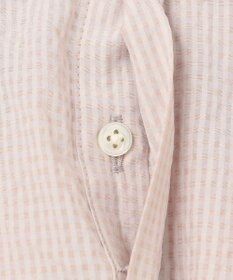 J.PRESS LADIES S 【洗える】アセテートレーヨンコットンチェック シャツカラー ブラウス