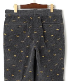 J.PRESS MEN エンブロイダリーストレッチコーデュロイパンツ