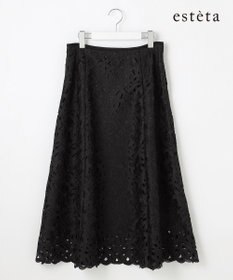 23区 L 【エステータ】ジオメトリックレース スカート