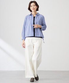 J.PRESS LADIES 【洗える】リブ ノースリーブ カットソー