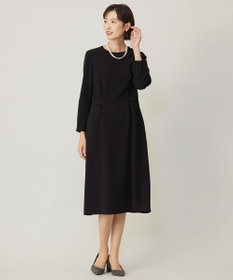 J.PRESS LADIES 【セットアップ対応・洗える】セラテリーダブルクロス ワンピース