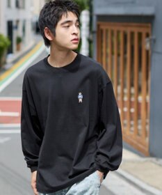 WEGO 【ユニセックス着用ITEM/MLサイズ展開】別注BENDAVISワンポイントT（LS）