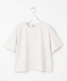 J.PRESS LADIES S 【洗える】スパンコール Ｔシャツ