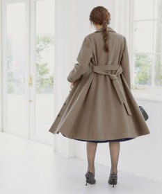 Tiaclasse L 【ウール90％】ステンカラープリンセスウールコート