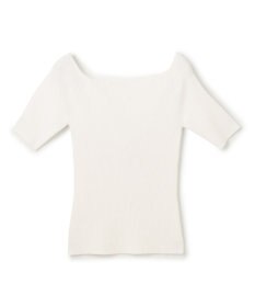 uncrave リネンニット オフショルトップス