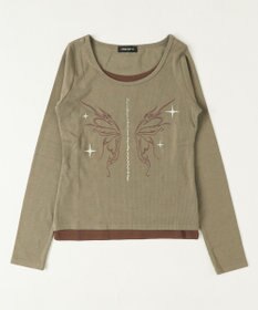 WEGO レイヤードグラフィックTOP