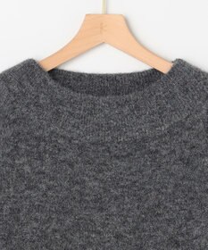 組曲 L へアリーヤーンボートネック ニット