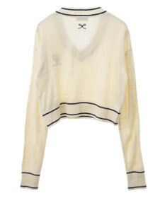 earth music&ecology キャットロゴショートニットプルオーバー