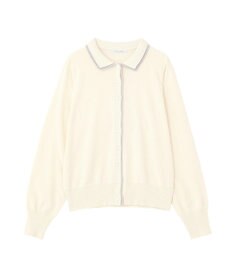 Green Parks ここちニット衿付き配色プルオーバー