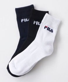 FILA GOLF／marie claire 【FILA GOLF】ジャカードデザイン３Ｐミドルソックス