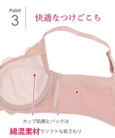 Wing フルカップブラ　背中の段差すっきり　カップ肌側は綿混素材　バストをしっかり包み込む　ウイング／ワコール　KB2114