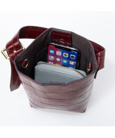 UNBILLION カシュカシュ cachechche / クロコ型押し2wayミニショルダー