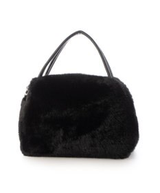 UNBILLION カシュカシュ cachecache / ミンク風エコファー2wayボックストート