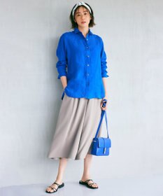 23区 【CLASSY. 9月号掲載/WEB限定カラーあり】LIBECO ベーシック シャツ