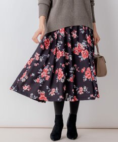 組曲 ローズシックプリント スカート