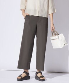 J.PRESS LADIES 【洗える・吸水速乾】麻シェルドライ セミワイド パンツ